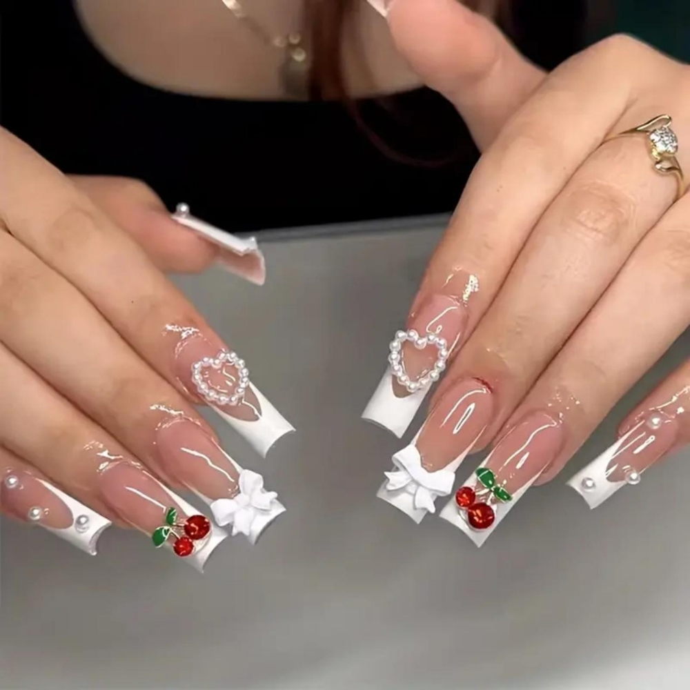 Cherry nails 💅 🍒